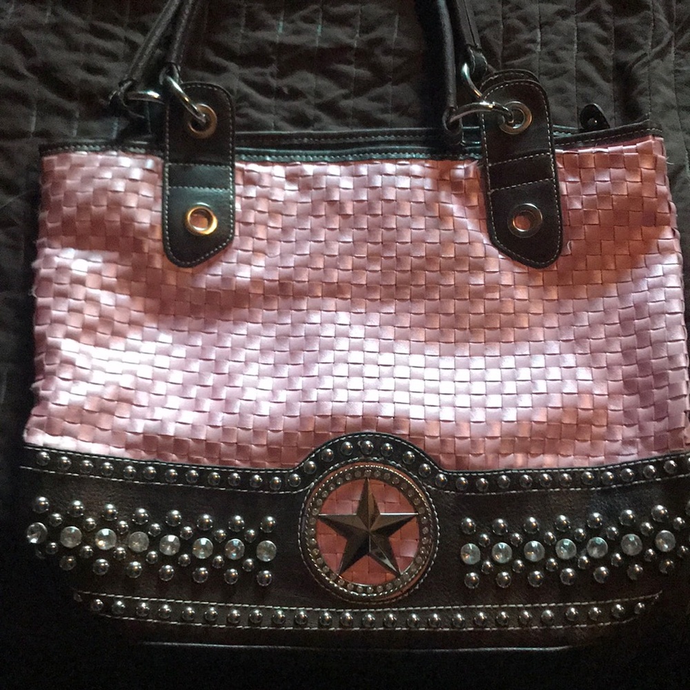 Cowgirl Texas star bedazzled bag